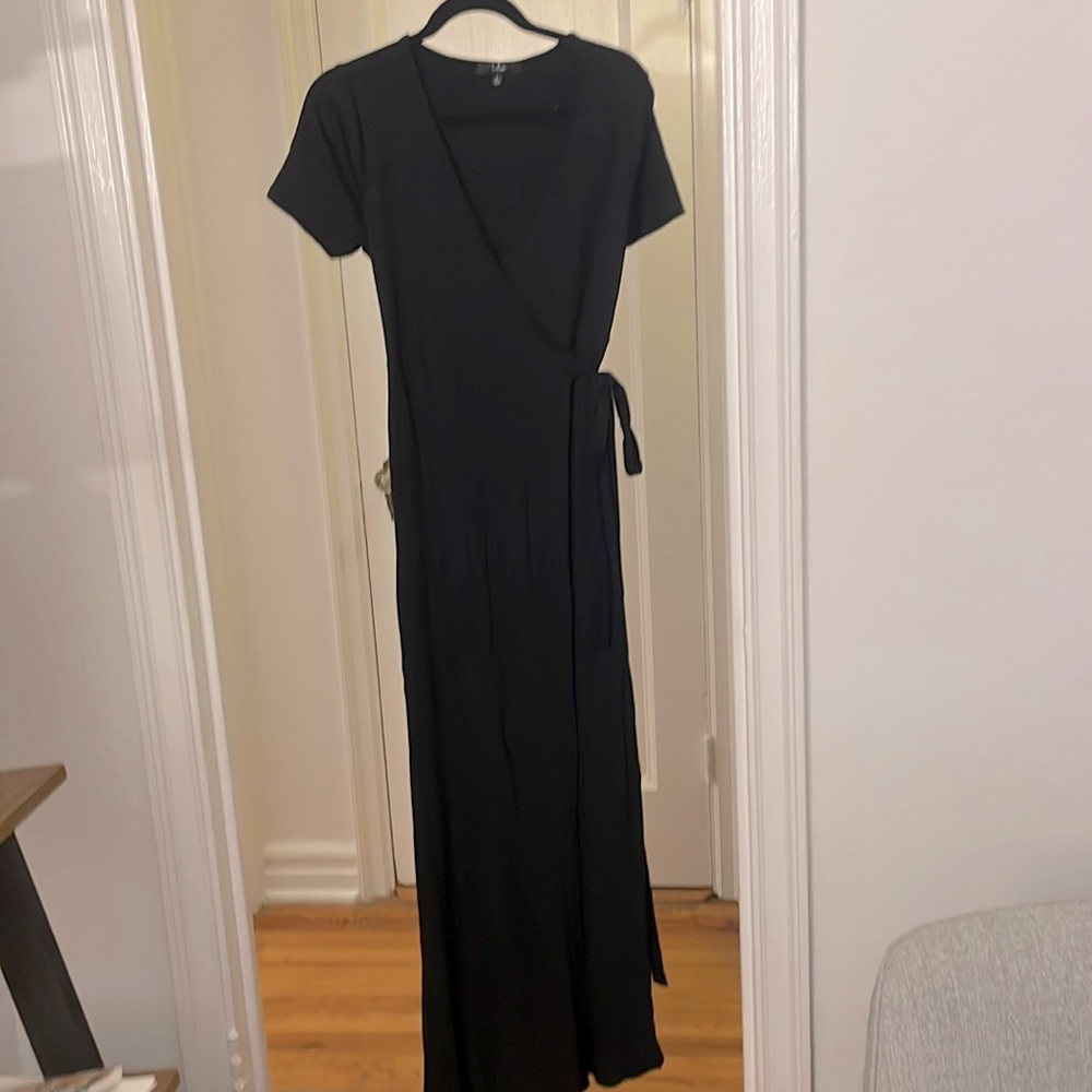 Black wrap dress by Lulus size L